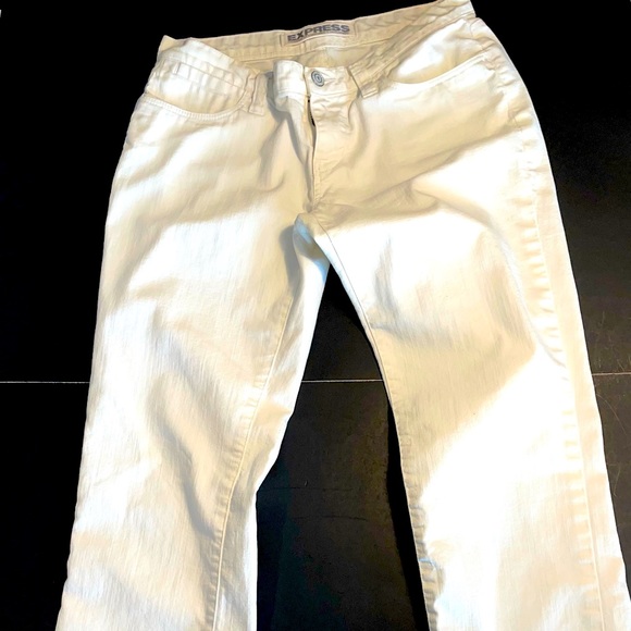 Express Denim - Express white denim jeans, size 4